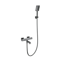 Смесители для ванны с термостатом Wonzon & Woghand Stay WW-B2026-A1-BGG, тёмный графит - фото 