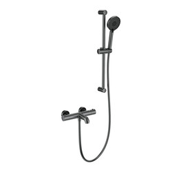 Смесители для ванны с термостатом Wonzon & Woghand WW-C2006-A-BGG, тёмный графит - фото 