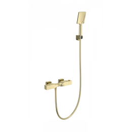 Смесители для душа с термостатом Wonzon & Woghand Twist WW-B2025-A-BG, золото - фото 