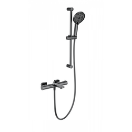 Смесители для ванны с термостатом Wonzon & Woghand WW-C2021-A-BGG, тёмный графит - фото 