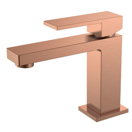 Смеситель для раковины Boheme Qubic 471-CB, брашированная медь - фото 
