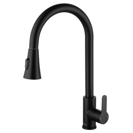 Смесители для кухни Wonzon & Woghand WW-121E201L-MB, чёрный - фото 