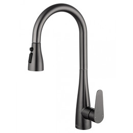 Смесители для кухни Wonzon & Woghand WW-121E201B-BGG, тёмный графит - фото 