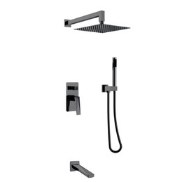 Душевая система для душа Boheme Venturo 374-SGM-2 (со скрытой частью) графит глянец - фото 