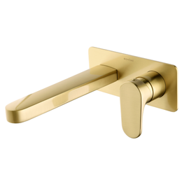 Смеситель для раковины настенный Boheme Spectre 455-MG (со скрытой частью) золото матовое - фото 