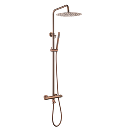 Душевая стойка с термостатом Boheme Uno 468-T-CB, брашированная медь - фото 