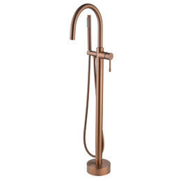 Смеситель для ванны напольный Boheme Uno 469-CB, брашированная медь - фото 