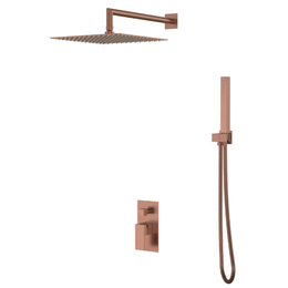 Душевая система для душа Boheme Qubic 474-3-BRB (со скрытой частью) брашированная бронза - фото 