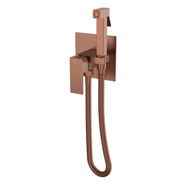 Набор для гигиенического душа Boheme Qubic 477-BRB (со скрытой частью) брашированная бронза - фото 