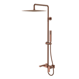 Душевая стойка Boheme Qubic 478-BRB, брашированная бронза - фото 