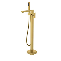 Смеситель для ванны напольный Boheme Qubic 479-BR, бронза - фото 