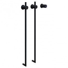 Полотенцесушитель электрический Abber Charme П2 800x345 мм AH4002MB, чёрный матовый - фото 