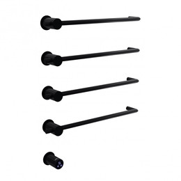 Полотенцесушитель электрический Abber Charme П4 645x520 мм AH4004MB, чёрный матовый - фото 