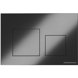 Кнопка смыва Ceramicanova Balance Square CN12-002GG, вороненная сталь - фото 