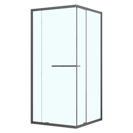 Душевое ограждение Azario Monako 100x100 см AZ-L47-100-MGR-CL, графит матовый/прозрачное - фото 