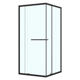 Душевое ограждение Azario Monako 100x100 см AZ-L47-100-MB-CL, чёрный матовый/прозрачное - фото 