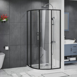 Душевое ограждение Azario SHANGHAI 90x90 см AZ-S43-90-MB-CL, чёрный матовый/прозрачное - фото 