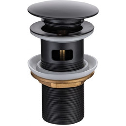 Донный клапан Allen Brau Priority 5.31023-31, чёрный матовый - фото 