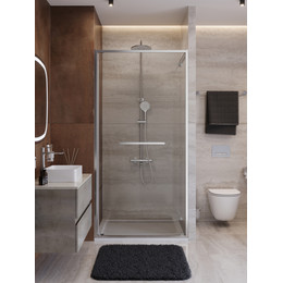 Душевая дверь Cezares Lux 90 см LUX-B-FS-1-90-C-CR, хром/прозрачное - фото 