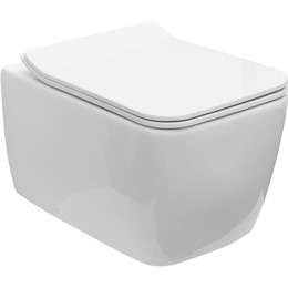 Унитаз подвесной безободковый Allen Brau Liberty 4.33007.20 с тонкой крышкой микролифт - фото 