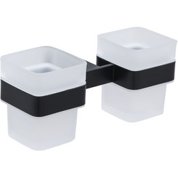 Стакан двойной Allen Brau Infinity 6.21003-31, цвет белый/чёрный матовый - фото 