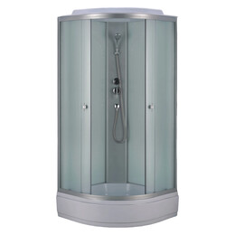 Душевая кабина Loranto 90x90 см CS-985TM/W-90, хром/матовое - фото 