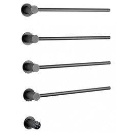 Полотенцесушитель электрический Wonzon & Woghand M&uuml;nchen П4 522x610 мм WW-A354-GM, темный графит - фото 