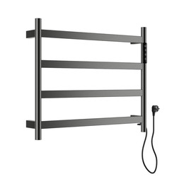 Полотенцесушитель электрический Wonzon & Woghand Essen П4 548x474 мм WW-A404-GM, темный графит - фото 