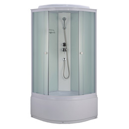 Душевая кабина Loranto 100х100 см CS-888EDTM/W-100, белый/матовое - фото 