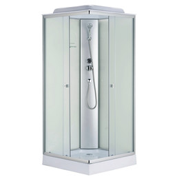 Душевая кабина Loranto 90х90 см CS-992EATM/W-90, хром/матовое - фото 