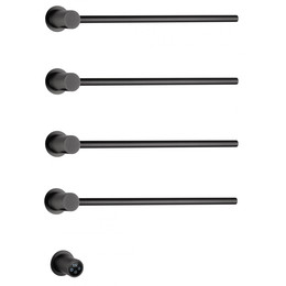 Полотенцесушитель электрический Wonzon & Woghand Hamburg П4 468x665 мм WW-AL314-GM, темный графит - фото 