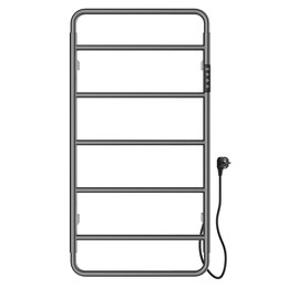 Полотенцесушитель электрический Wonzon & Woghand Wismar П7 450x904 мм WW-AL202-GM, темный графит - фото 