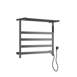Полотенцесушитель электрический Wonzon & Woghand Essen с полкой П5 548x509,5 мм WW-A402-GM, темный графит - фото 