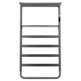 Полотенцесушитель электрический Wonzon & Woghand D&uuml;sseldorf с полкой П7 450x862 мм WW-A208-GM, темный графит - фото 