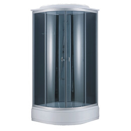 Душевая кабина Loranto 90x90 см CS-881EA26TM/B-90, хром/тонированное - фото 