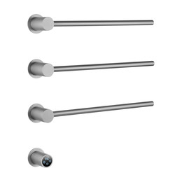 Полотенцесушитель электрический Wonzon & Woghand Hamburg П3 520x515 мм WW-AL313-BR, никель - фото 