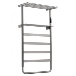 Полотенцесушитель электрический Wonzon & Woghand D&uuml;sseldorf с полкой П7 450x862 мм WW-A208-BR, никель - фото 