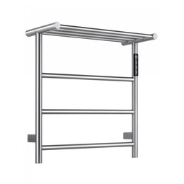 Полотенцесушитель электрический Wonzon & Woghand Bonn с полкой П4 450x499,5 мм WW-AL402-BR, никель - фото 