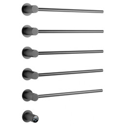 Полотенцесушитель электрический Wonzon & Woghand M&uuml;nchen П5 523x670 мм WW-A355-GM, темный графит - фото 