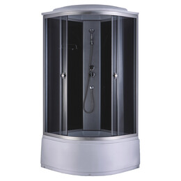 Душевая кабина Loranto 90х90 см CS-888EATM/B-90, хром/тонированное - фото 