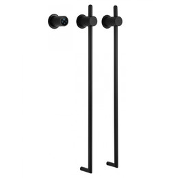 Полотенцесушитель электрический Wonzon & Woghand Leipzig П2 420x760 мм WW-AL3621-MB, чёрный - фото 