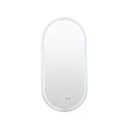 Зеркало Aquanet Монте 45 см 00288969 LED, белый матовый - фото 