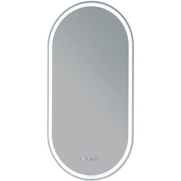 Зеркало Aquanet Монте 50 см 00288970 LED, белый матовый - фото 