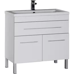 Тумба напольная с раковиной Aquanet Верона 90 см 00182708, белый - фото 