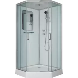 Душевая кабина Niagara Premium NG 6002D-01 100x100 см, хром/прозрачное (безсиликоновая сборка) - фото 