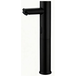 Смеситель для раковины высокий электронный SantiLine Photocell SL-9026MB, чёрный матовый - фото 