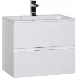 Тумба подвесная с раковиной Aquanet Алвита 70 см 00184302, белый - фото 