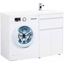 Тумба напольная с раковиной-столешницей Aquanet Токио 120 см R 00237745, белый - фото 