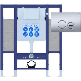 Инсталляция для унитаза Aquatek Sensor INSE-0000002.36 (кнопка хром) - фото 