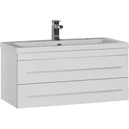 Тумба подвесная с раковиной Aquanet Верона 90 см 00172335, белый - фото 